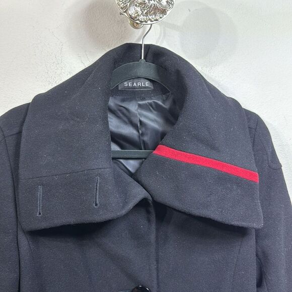 (P1) Searle black wool jacket coat, size 6 - Picture 4 of 15